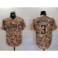 San Diego Padres #3 Jackson Merrill Camo Jermy With PS Patch Cool Base Stitched Jersey