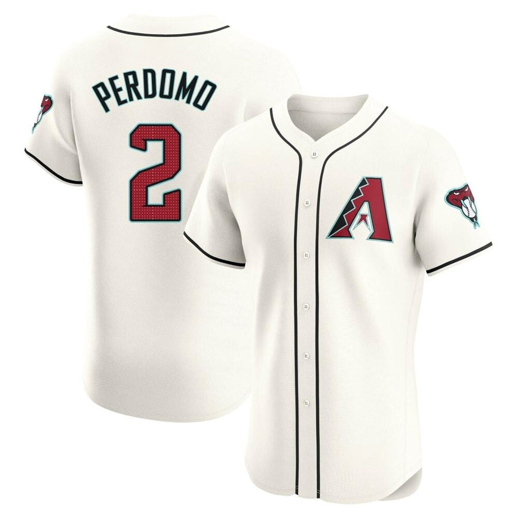 Arizona Diamondbacks #2 Geraldo Perdomo Player Cream Jermy Limited Elite Home Game Stitched Jerseys