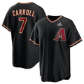 Arizona Diamondbacks #7 Corbin Carroll Black Jermy 2023 World Series Cool Base Stitched Jersey