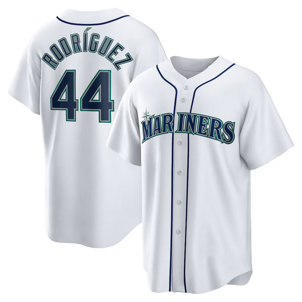 Seattle Mariners #44 Julio Rodriguez White Jermy Home Replica Player Jersey