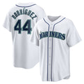 Seattle Mariners #44 Julio Rodriguez White Jermy Home Replica Player Jersey