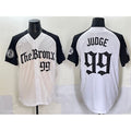 New York Yankees #99 Aaron Judge White Black Jermy 'Gothic Legacy Edition' Vapor Premier Limited Stitched Jersey