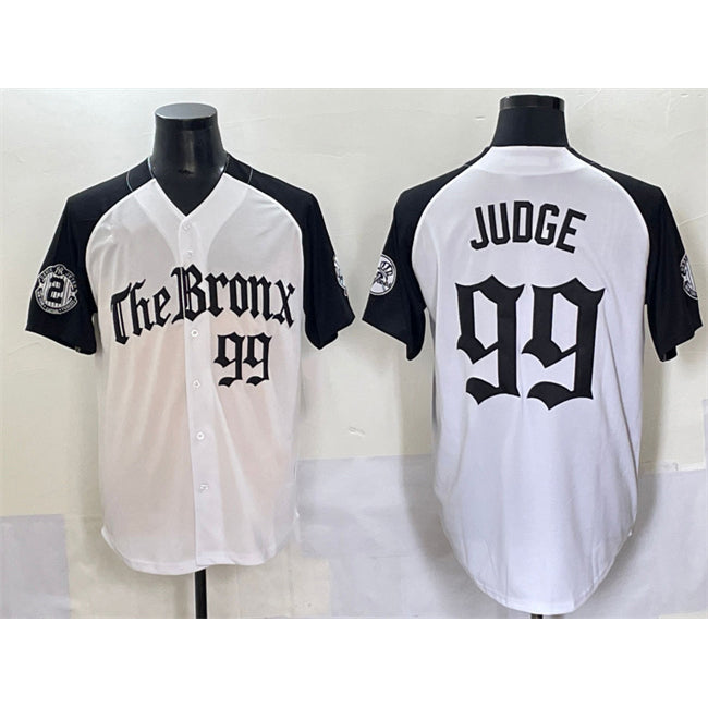 New York Yankees #99 Aaron Judge White Black Jermy 'Gothic Legacy Edition' Vapor Premier Limited Stitched Jersey