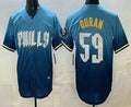 Philadelphia Phillies #59 Jhoan Duran Blue Jermy 2024 City Cool Base Jersey
