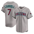 Arizona Diamondbacks #7 Corbin Carroll Player Gray Jermy Road Limited Home Game Stitched Jerseys