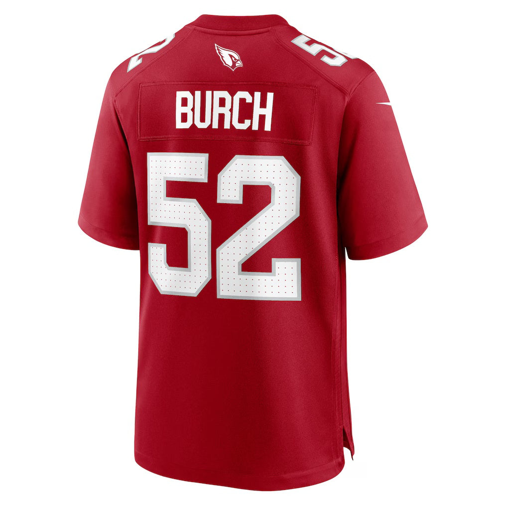 A.Cardinals #52 Jordan Burch Cardinal Jermy Team Game Jersey