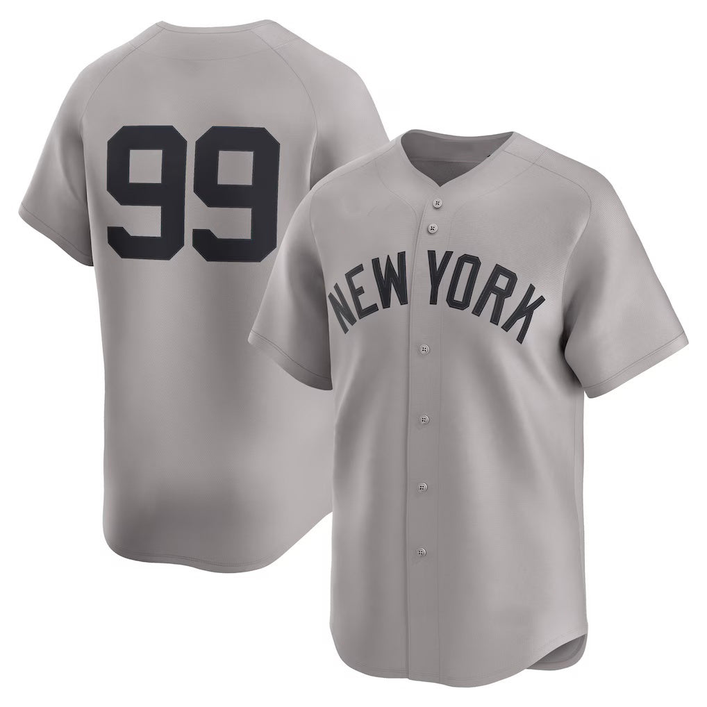 New York Yankees #99 Aaron Judge Gray Jermy Road Limited Player Jersey