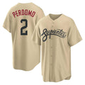 Arizona Diamondbacks #2 Geraldo Perdomo Player Tan Jermy City Connect Home Game Stitched Jerseys