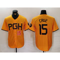 Pittsburgh Pirates #15 Oneil Cruz Yellow Jermy 2023 City Connect Stitched Jerseys