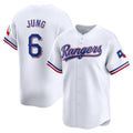 Texas Rangers #6 Josh Jung White Jermy Home Limited Player Jersey