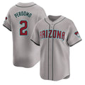 Arizona Diamondbacks #2 Geraldo Perdomo Player Gray Jermy Road Limited Home Game Stitched Jerseys