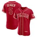Texas Rangers #5 Corey Seager Red Jermy 2026 City Connect Authentic Sponsor Patch Jersey