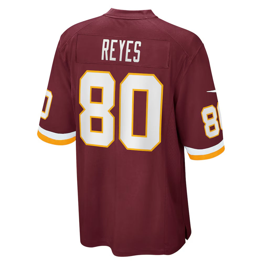 W.Football Team #80 Sammis Reyes Burgundy Jermy Game Jersey