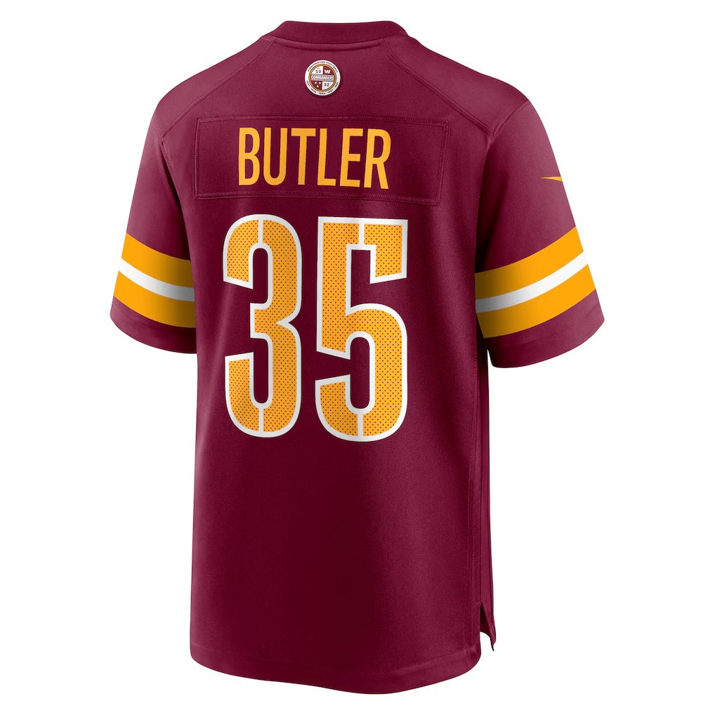 W.Commanders #35 Percy Butler Burgundy Jermy Player Game Jersey