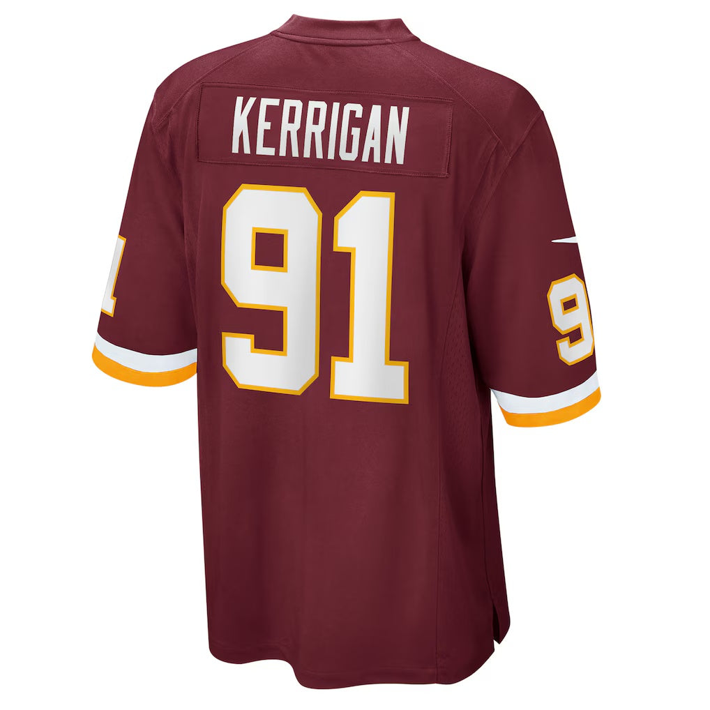 W.Football Team #91 Ryan Kerrigan Burgundy Jermy Game Jersey