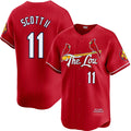 St. Louis Cardinals #11 Victor Scott II Red Jermy City Connect Limited Stitched Jersey