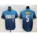 Philadelphia Phillies #5 Bryson Stott Blue Jermy 2024 City Player Number Cool Base Stitched Jerseys