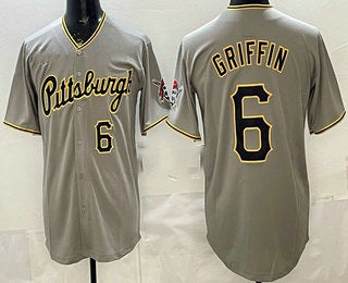 Pittsburgh Pirates #6 Konnor Griffin Grey Jermy Limited Jersey