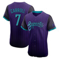 Arizona Diamondbacks #7 Corbin Carroll Player Purple Jermy 2025 City Connect Limited Elite Home Game Stitched Jerseys