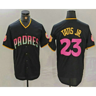 San Diego Padres #23 Fernando Tatis Jr Black Jermy 20th Anniversary Cool Base Stitched Jersey