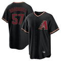 Arizona Diamondbacks #57 Eduardo Rodriguez Player Black Jermy Limited Home Stitched Jerseys