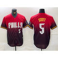 Philadelphia Phillies #5 Bryson Stott Red Jermy 2024 City Player Number Cool Base Jersey