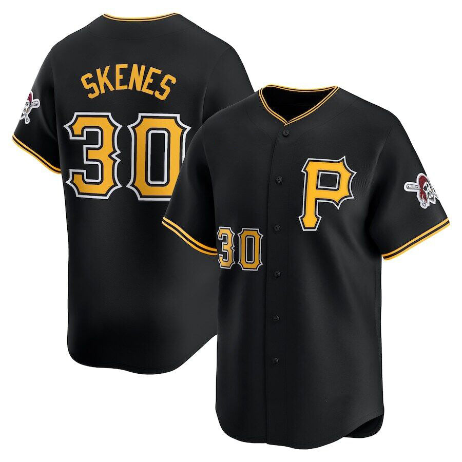 Pittsburgh Pirates #30 Paul Skenes Black Jermy Alt Limited Jersey