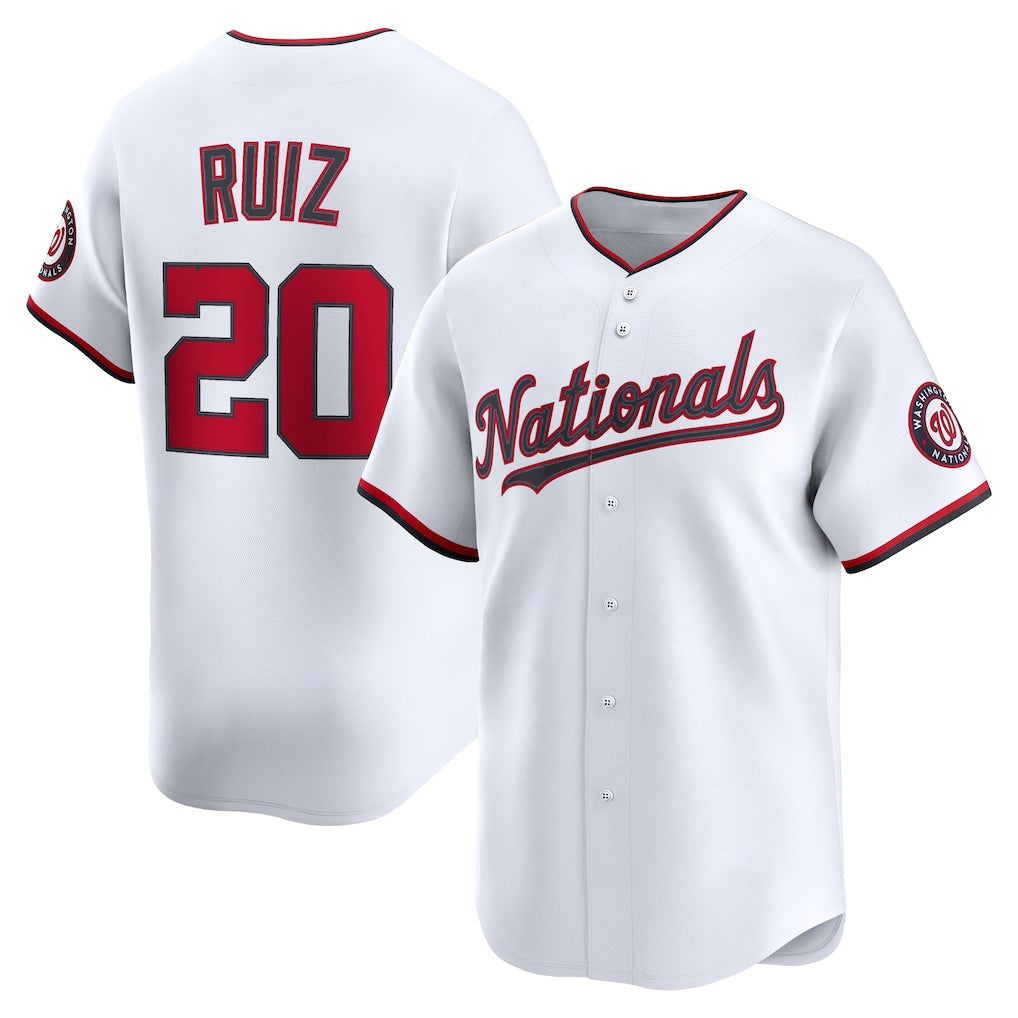 Washington Nationals #20 Keibert Ruiz White Jermy Home Limited Player Jersey