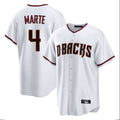 Arizona Diamondbacks #4 Ketel Marte Player White Jermy Home Game Stitched Jerseys