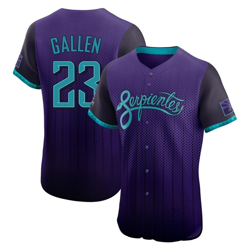 Arizona Diamondbacks #23 Zac Gallen Player Purple Jermy City Connect Limited Elite Home Game Stitched Jerseys