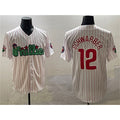 Philadelphia Phillies #12 Kyle Schwarber White Jermy Phanatic Cool Base Stitched Jersey