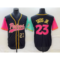 San Diego Padres #23 Fernando Tatis Jr Number Black Jermy NEW 2023 City Connect Cool Base Stitched Jersey