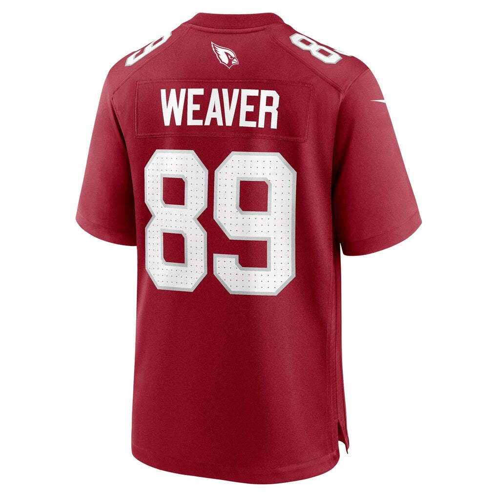 A.Cardinals #89 Xavier Weaver Cardinal Jermy Team Game Jersey