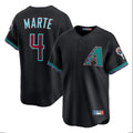 Arizona Diamondbacks #4 Ketel Marte Player Black Jermy Fashion Out Home Game Stitched Jerseys