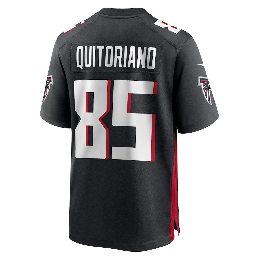 A.Falcons #85 Teagan Quitoriano Black Jermy Team Game Jersey