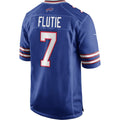 B.Bills #7 Doug Flutie Royal Jermy Game Retired Player Jersey