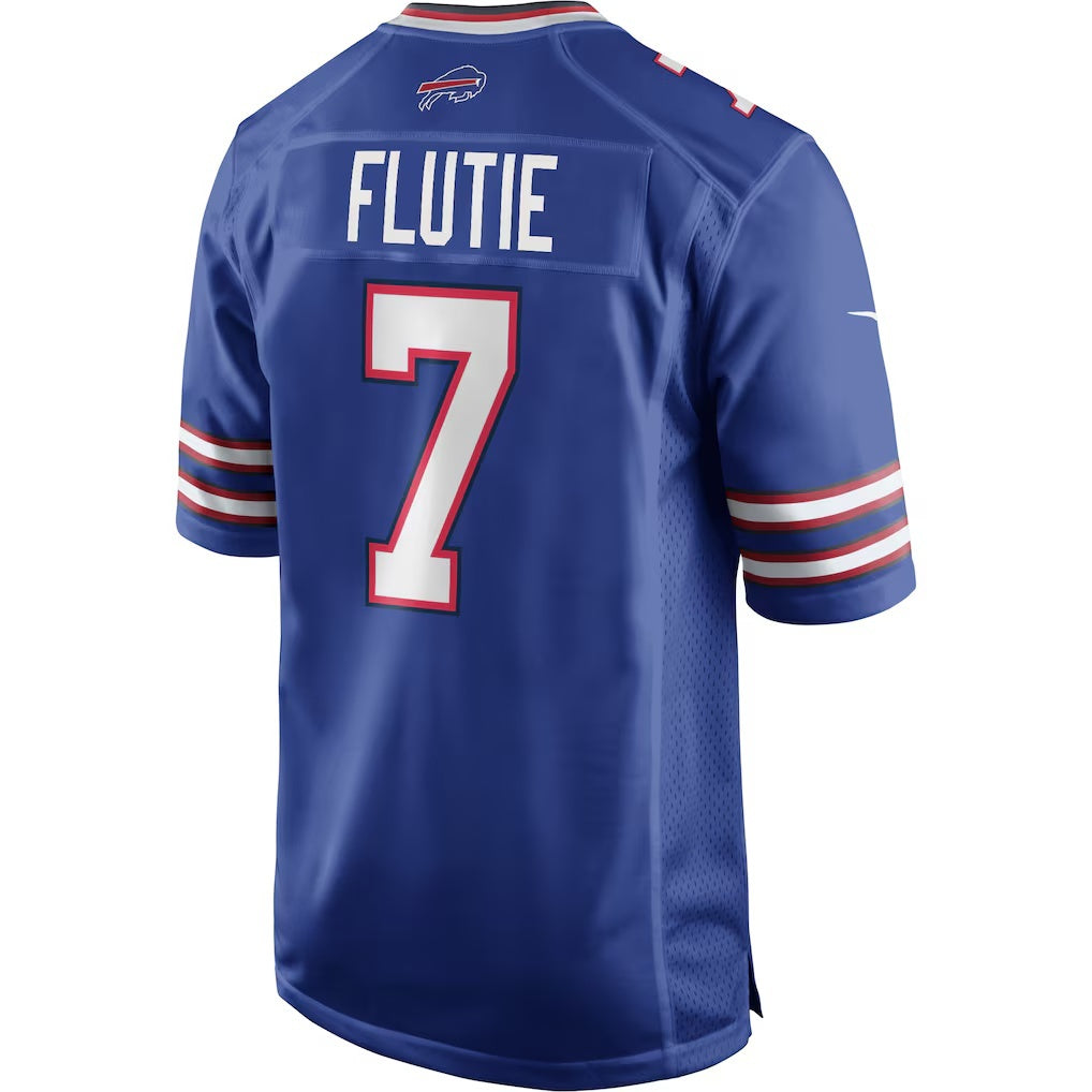 B.Bills #7 Doug Flutie Royal Jermy Game Retired Player Jersey