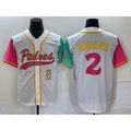 San Diego Padres #2 Xander Bogaerts White Jermy Number NEW 2023 City Connect Cool Base Stitched Jersey