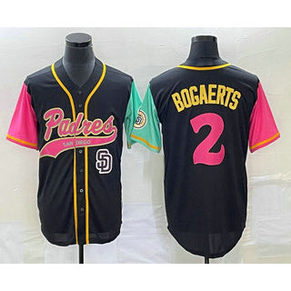 San Diego Padres #2 Xander Bogaerts Black Jermy NEW 2023 City Connect Cool Base Stitched Jersey