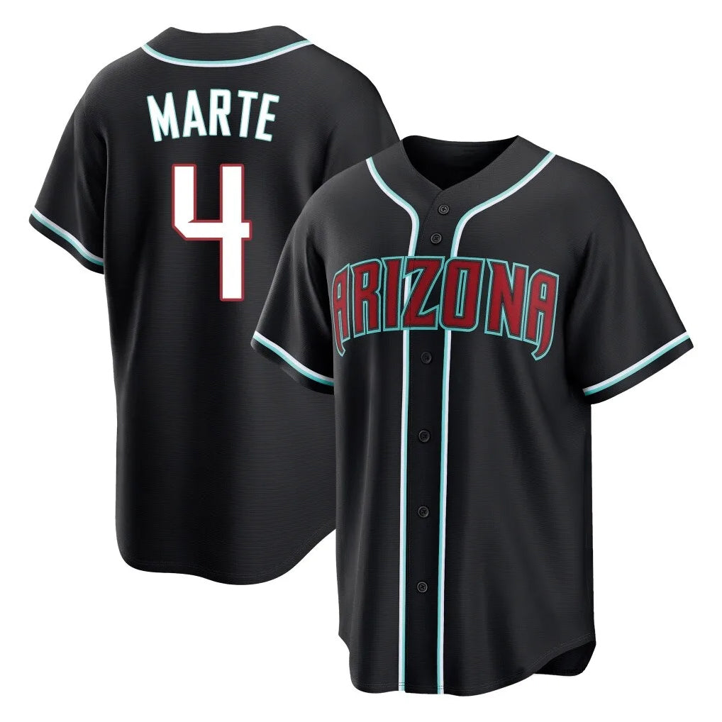 Arizona Diamondbacks #4 Ketel Marte Player Black Jermy Home Game Stitched Jerseys