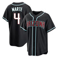 Arizona Diamondbacks #4 Ketel Marte Player Black Jermy Home Game Stitched Jerseys