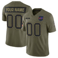 Custom B.Bills Active Player Olive Jermy 2025 Salute to Service Limited Stitched Jersey