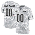 Custom W.Commanders Active Player 2024 F.U.S.E Arctic Camo Jermy Salute To Service Limited Stitched Jersey