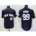 New York Yankees #99 Aaron Judge Black Jermy Limited Stitched Jersey