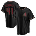 Arizona Diamondbacks #41 Carlos Santana Player Black Jermy Limited Home Stitched Jerseys