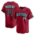 Arizona Diamondbacks #14 Gabriel Moreno Player Red Jermy Limited Home Game Stitched Jerseys