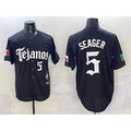 Texas Rangers #5 Corey Seager Black Jermy Mexico 2025 Vapor Premier Limited Stitched Jersey