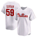 Philadelphia Phillies #59 Jhoan Duran White Jermy Home Limited Player Jersey