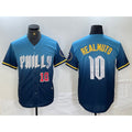 Philadelphia Phillies #10 JT Realmuto Number Blue Jermy 2024 City Connect Limited Stitched Jerseys