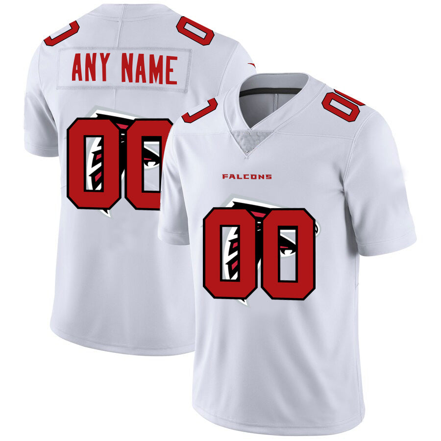 Custom A.Falcons White Jermy Team Big Logo Vapor Untouchable Limited Jersey